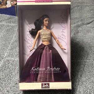 Barbie Designer Spotlight Doll with Purple and Gold Outfit